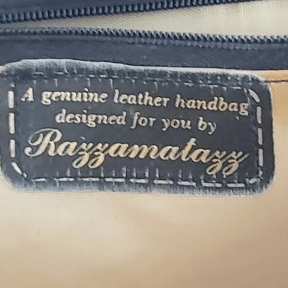 Razzamatazz Vintage White Leather  and Snakeskin Bag - Picture 3 of 7